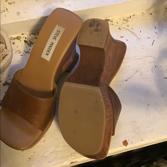 Wooden Steve Madden retro mules - Picture 3 of 4